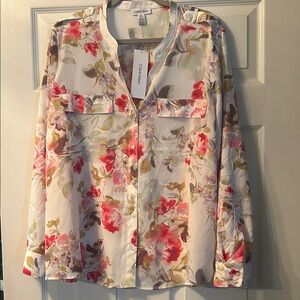 Calvin Klein Women's Multicolor Floral Blouse